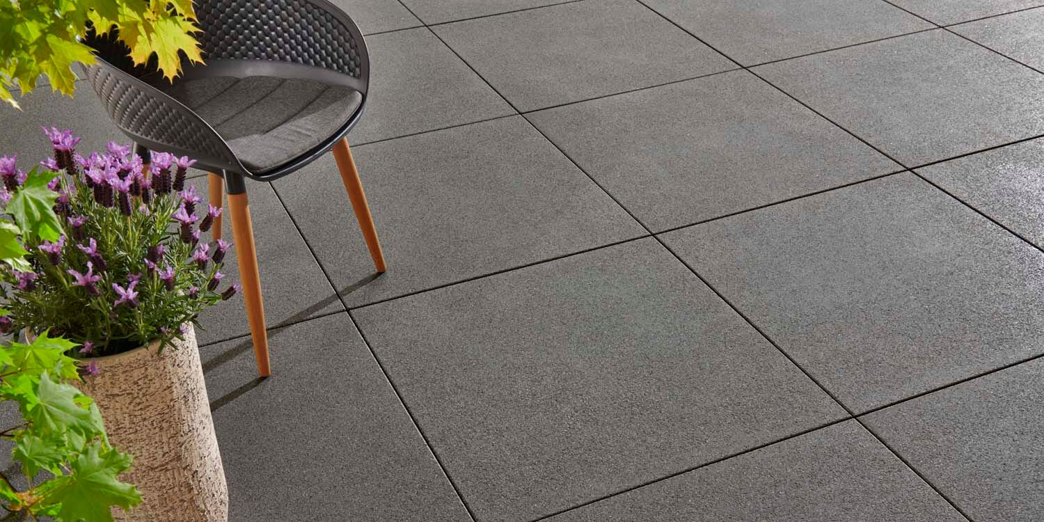 Villeroy & Boch Warehouse 60x60 Anthrazit TERRASSENPLATTEN Stein-optik