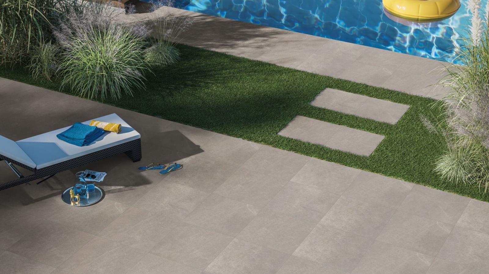 Gepadi 90x90 Nexos Stone 20 Cappuccino matt Terrassenplatte Steinoptik