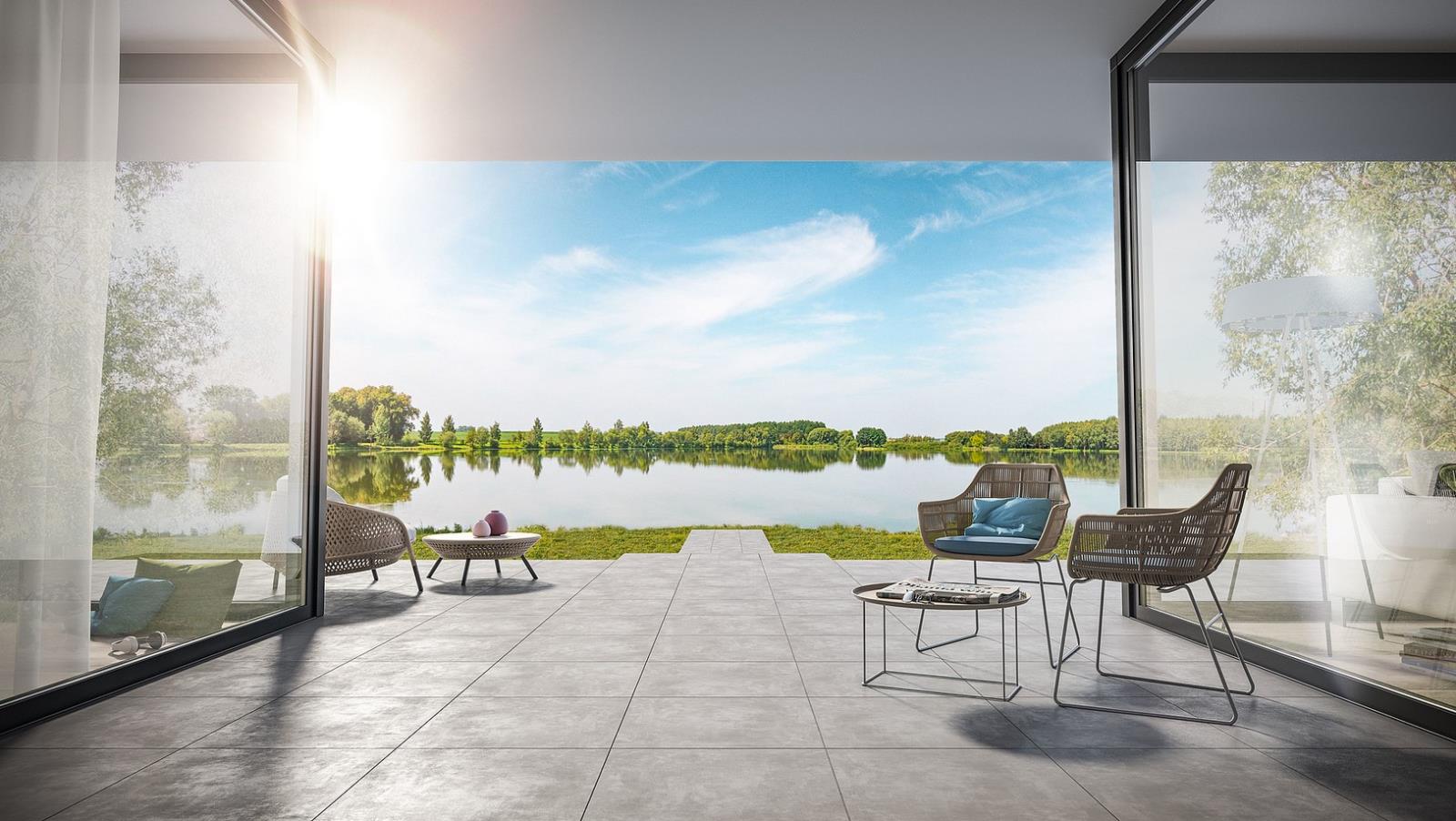 Gepadi 100x100x2 Nexos Grau Matt Steinoptik Betonoptik Stahloptik Rektifiziert Terrassenplatten