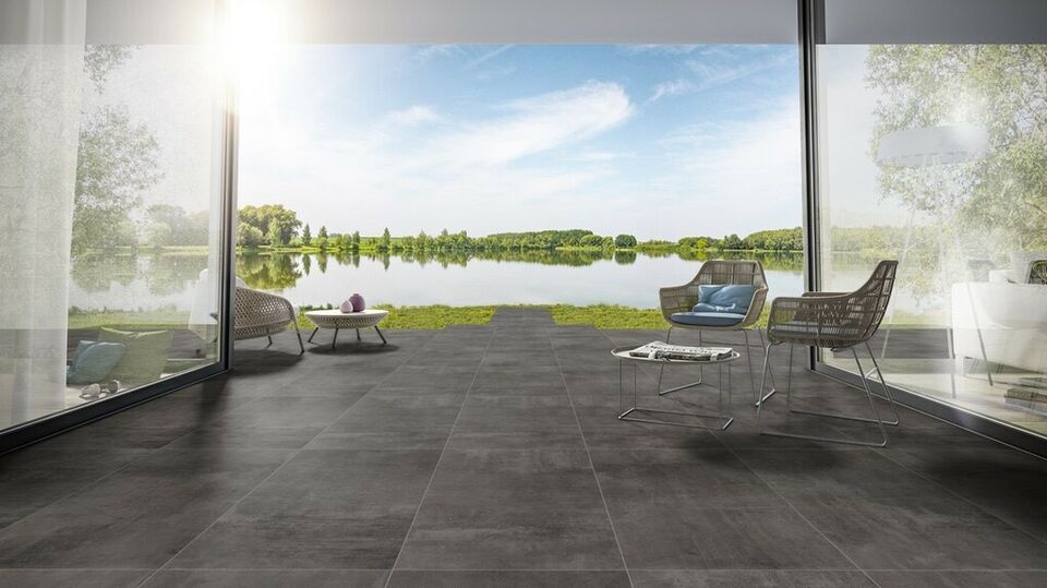 Gepadi N261-F05M 60x120 Nexos Anthrazit Matt Stein-Beton-Optik Terrassenplatten