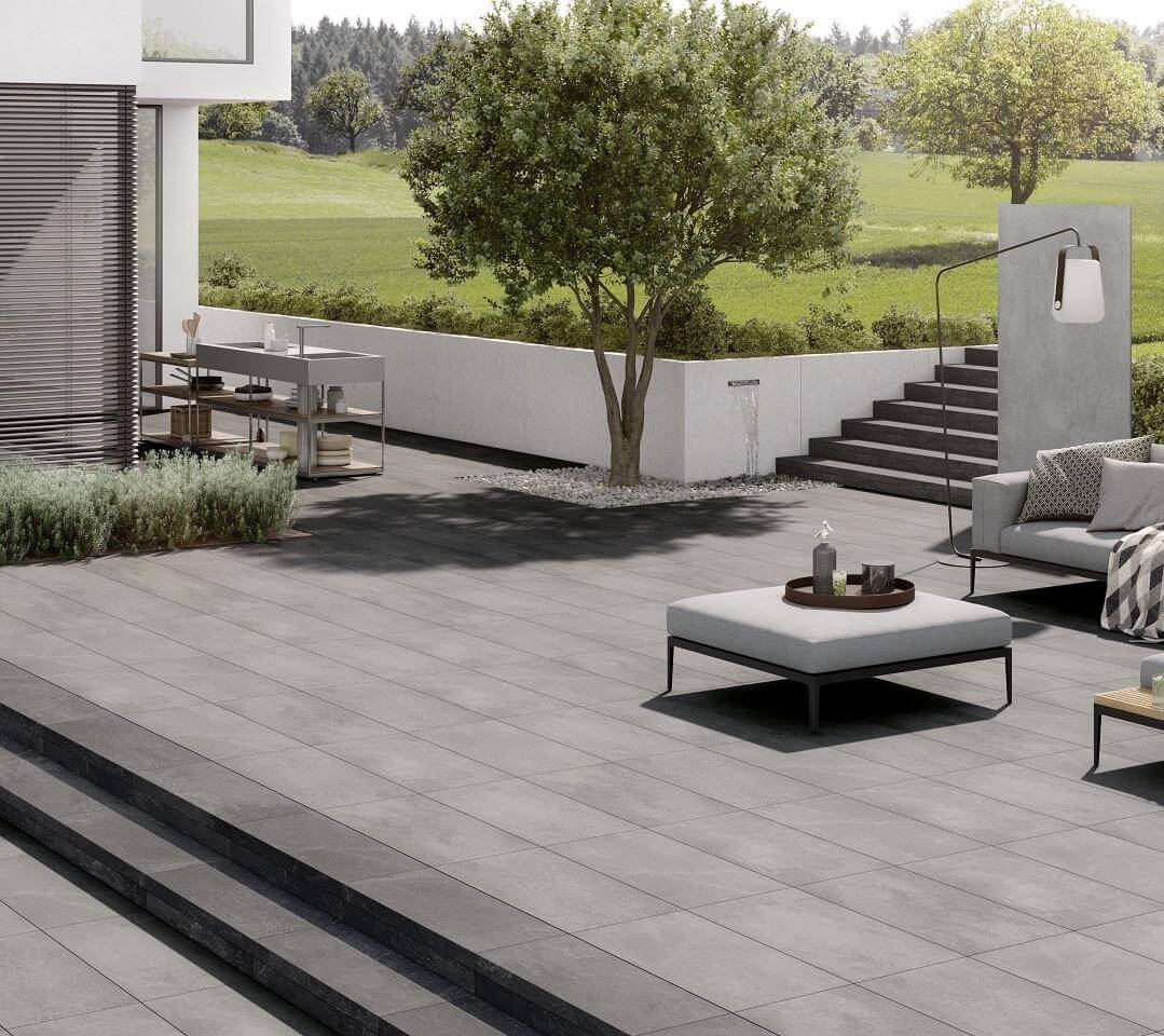 Grohn 60x60 Seattle Beige TERRASSENPLATTEN Beton-optik